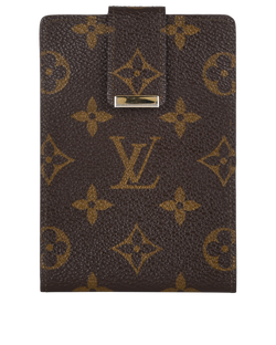 Louis Vuitton Cheque Book Holder, Leather, Mono, ET0344, 2*